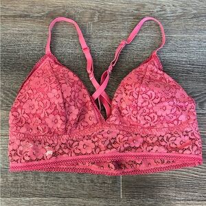 Xhilaration Floral Lace Bralette in Pink